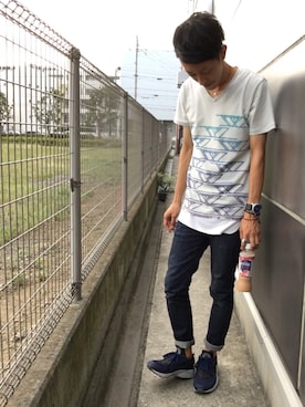 「Nike air huarache」｜Harutoさん（メンズ・177cm）の夏コーディネート