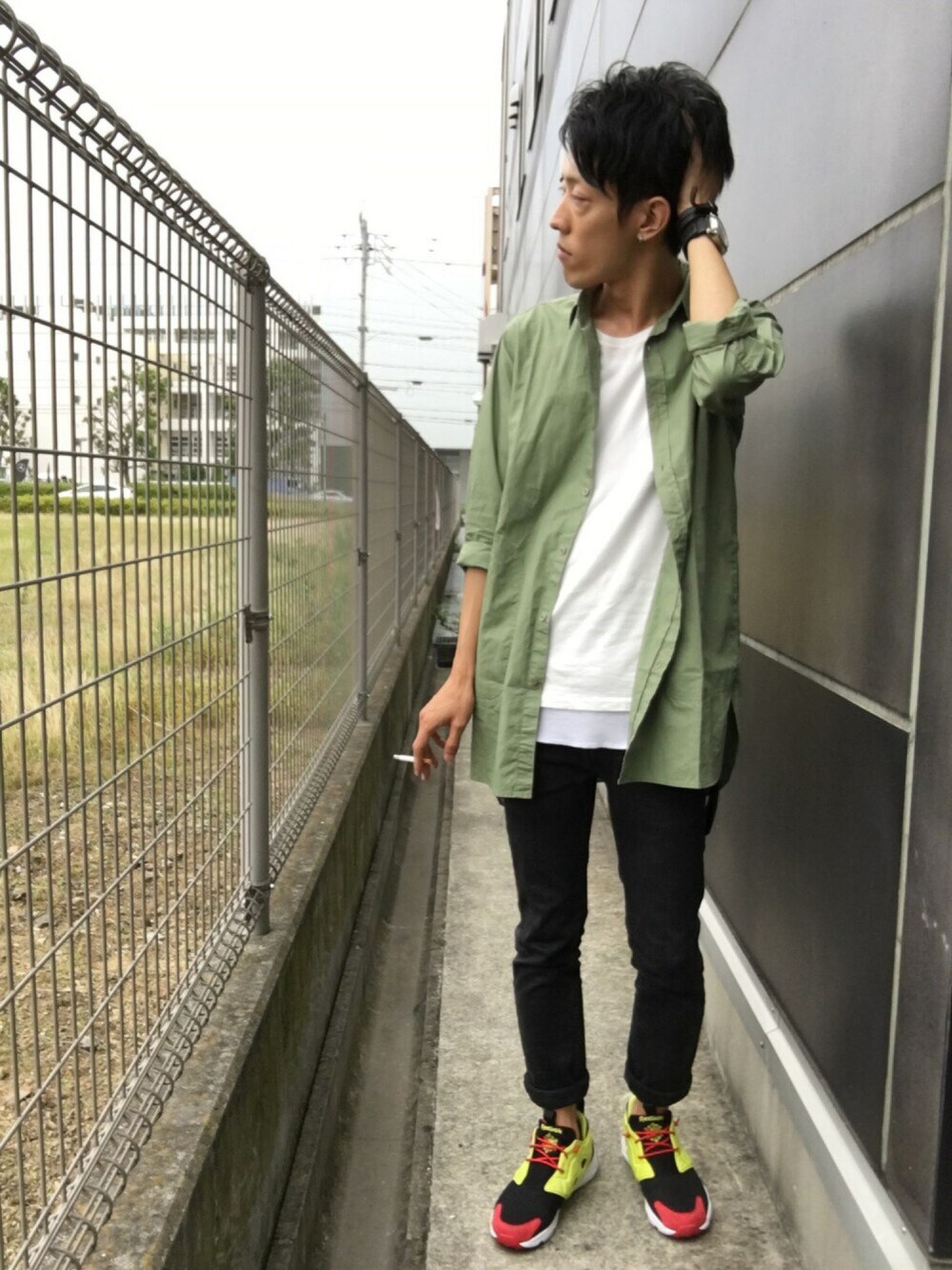 Harutoさんの「KC ◎GIZA ポケット C/N S/S Tシャツ（green label relaxing）」を使ったコーディネート
