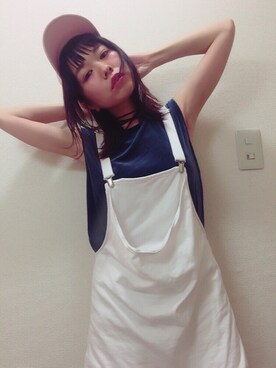 「BUBBLES（バブルス）のアイテム（チョーカー）」を使った、yurufuwariiiiiさん（レディース・152cm）の夏コーディネート