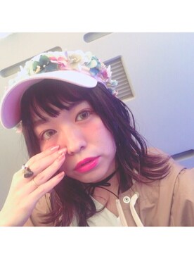 「BUBBLES（バブルス）のアイテム（チョーカー）」を使った、yurufuwariiiiiさん（レディース・152cm）の夏コーディネート