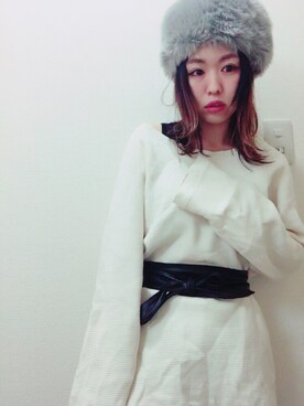 「1LDK（ワンエルディーケー）のアイテム（Tシャツ/カットソー）」を使った、yurufuwariiiiiさん（レディース・152cm）の冬コーディネート