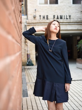 「アイテム（ドレス）」を使った、thestudioKさん（レディース・173cm・20代）の冬コーディネート