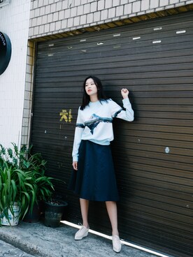 「アイテム（その他シューズ）」を使った、thestudioKさん（レディース・172cm）の春コーディネート