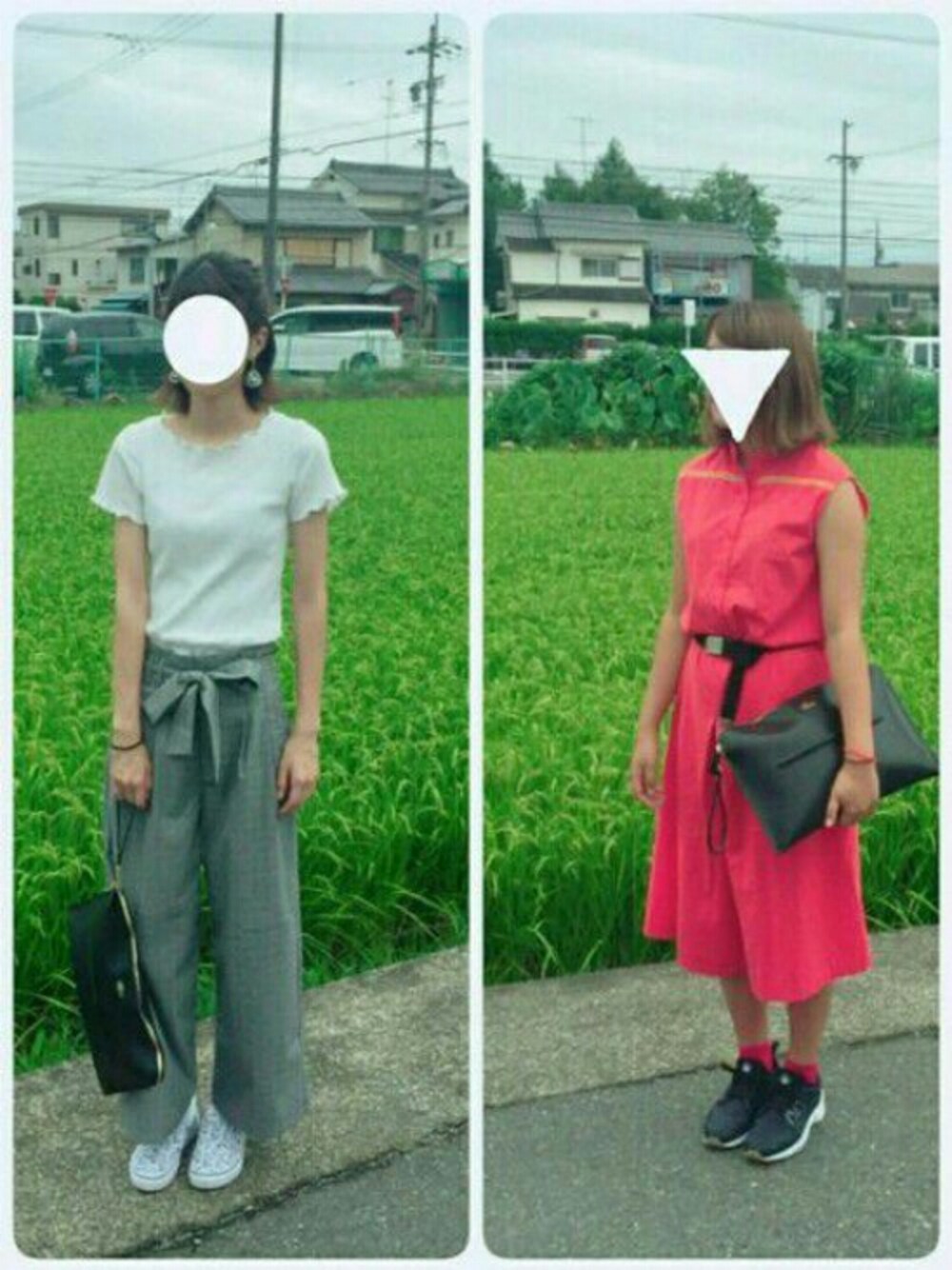 ホワイト系のTシャツ/カットソー、ホワイト系のスニーカー、その他のその他パンツを着用したレディースの秋コーディネートの1枚目の写真