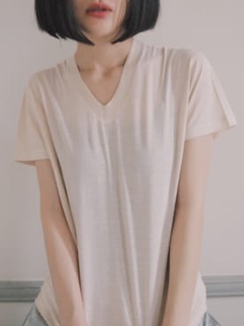 「bodco(ボッコ)のアイテム」を使った、小林布結里さん(レディース・165cm)の夏コーディネート