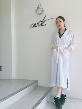 「PHEENY（フィーニー）のアイテム（ジャケット/アウター）」を使った、小林布結里さん（レディース・165cm）の秋コーディネート