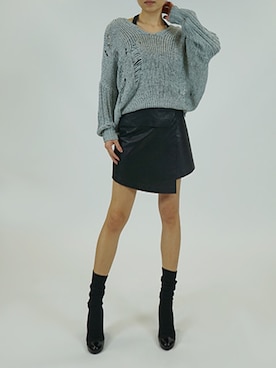 「甘辛mix」｜SCRUMさん（レディース・161cm）の秋コーディネート