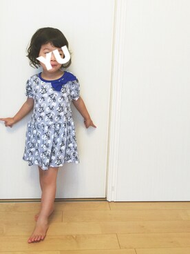 ワンピースを使った うさぎ柄 のキッズ人気ファッションコーディネート Wear