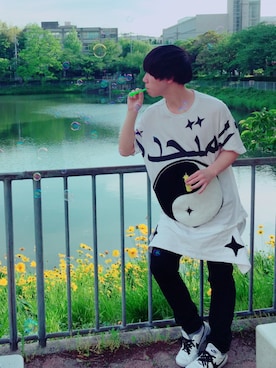 「THE TEST（ザ テスト）のアイテム（パンツ）」を使った、hidoide さん（メンズ・170cm）の春コーディネート