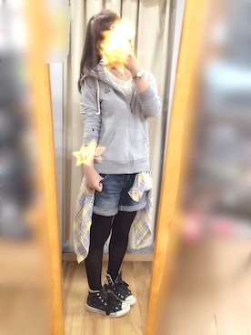 「axes femme（アクシーズファム）のアイテム（タンクトップ）」を使った、ワンコさん（レディース・154cm）の夏コーディネート