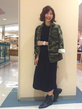 「Adam et Rope A・E・R（アダムエロペ）のアイテム（ブーツ）」を使った、mikittyさん（レディース・159cm）の秋コーディネート