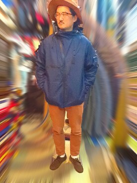 「BEAVER上野」｜「アイテム（マウンテンパーカー）」を使った、t頭さん（メンズ・171cm）の春コーディネート
