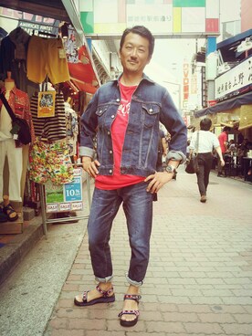 t頭さん(メンズ・171cm)の春コーディネート