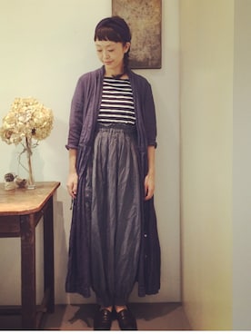 「Yohji Yamamoto（ヨウジヤマモト）のアイテム（その他シューズ）」を使った、masumiさん（レディース・158cm）の秋コーディネート