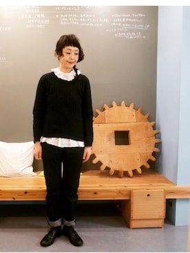 「Levi's」｜「アイテム（その他）」を使った、masumiさん（レディース・158cm）の冬コーディネート
