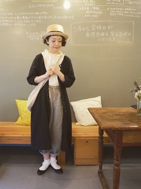 「アイテム（バレエシューズ）」を使った、masumiさん（レディース・158cm・30代）の春コーディネート