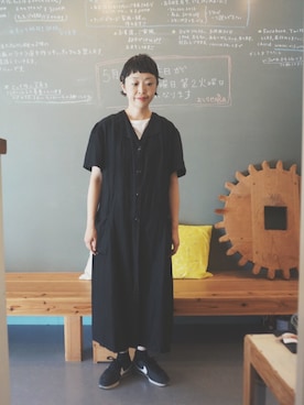 「MUJI Labo（ムジラボ）のアイテム」を使った、masumiさん（レディース・158cm）の夏コーディネート
