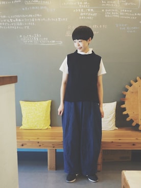 「I am I （アイアムアイ）のアイテム」を使った、masumiさん（レディース・158cm）の秋コーディネート