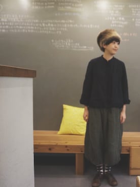 「nest Robe（ネストローブ）のアイテム」を使った、masumiさん（レディース・158cm）の秋コーディネート