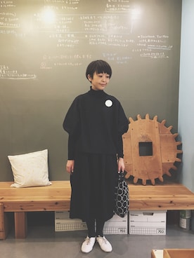 「simple」｜masumiさん（レディース・158cm）の冬コーディネート