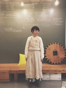 「m.soeur（エムスール）のアイテム」を使った、masumiさん（レディース・158cm）の冬コーディネート