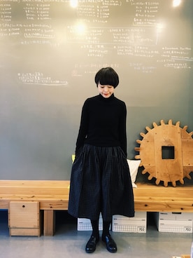 「GRANDMA MAMA DAUGHTER（グランマママドーター）のアイテム」を使った、masumiさん（レディース・158cm）の冬コーディネート