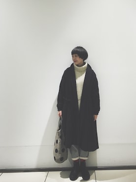 masumiさん（レディース・158cm）の冬コーディネート