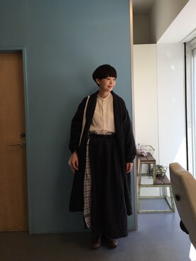 「Vlas Blomme（ヴラスブラム）のアイテム」を使った、masumiさん（レディース・158cm）の春コーディネート