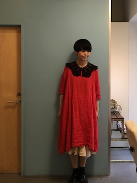 「Honnete（オネット）のアイテム（スカート）」を使った、masumiさん（レディース・158cm）の春コーディネート