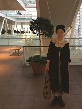 「アイテム（ヘアバンド）」を使った、masumiさん（レディース・158cm）の春コーディネート