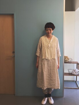 「Vlas Blomme（ヴラスブラム）のアイテム（その他）」を使った、masumiさん（レディース・158cm）の夏コーディネート
