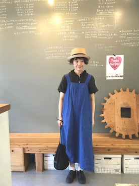 「nest Robe（ネストローブ）のアイテム」を使った、masumiさん（レディース・158cm）の夏コーディネート