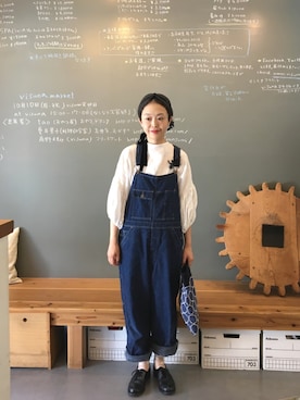 「アイテム（ヘアアクセサリー）」を使った、masumiさん（レディース・158cm）の秋コーディネート