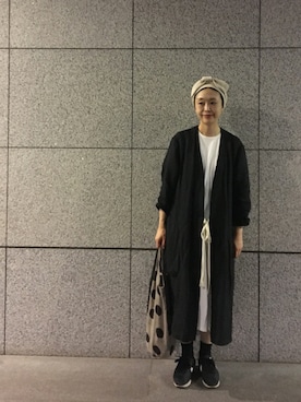 「アイテム（ヘアバンド）」を使った、masumiさん（レディース・158cm）の秋コーディネート