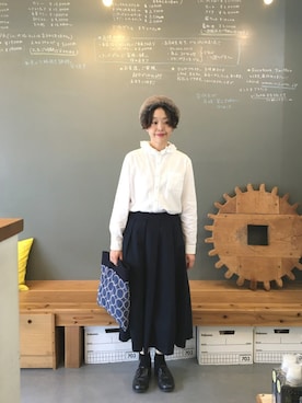 「アイテム（ヘアバンド）」を使った、masumiさん（レディース・158cm）の秋コーディネート