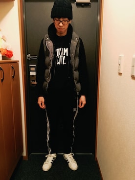 「MR.GENTLEMAN（ミスタージェントルマン）のアイテム（スウェット）」を使った、いちさん（メンズ・176cm）の春コーディネート