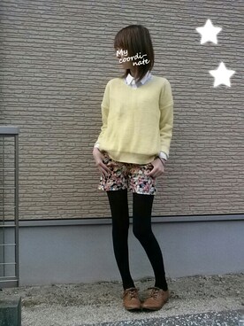 「アイテム名不明（その他パンツ）」を使った、みんなのこさん（レディース・164cm）の秋コーディネート