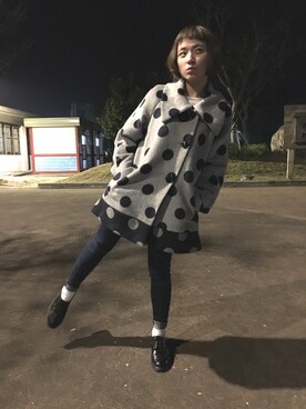 「Marjorie（マージョリー）のアイテム（ジャケット/アウター）」を使った、溫憶希さん（レディース・163cm）の春コーディネート