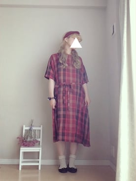 「ゆったりシルエット」｜「アイテム（腕時計）」を使った、だまこさん（レディース・162cm）の春コーディネート