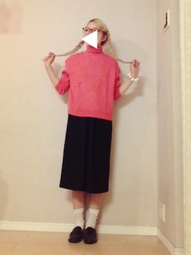 「RORO（ロロ）のアイテム」を使った、だまこさん（レディース・162cm）の秋コーディネート