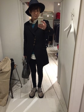 「アイテム（トレンチコート）」を使った、Kei Shindouさん（メンズ・175cm・20代）の冬コーディネート