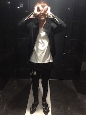 「SHAREEF（シャリーフ）のアイテム（ミリタリージャケット）」を使った、Kei Shindouさん（メンズ・175cm）の春コーディネート