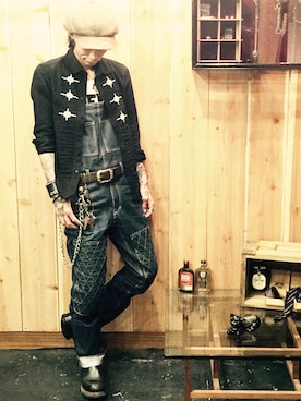 「phenomenon beyond description（フェノメノンビヨンドディスクリプション）のアイテム」を使った、Rosyさん（メンズ・176cm）の秋コーディネート