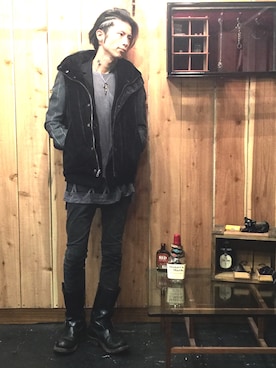 「superNova.（スーパーノヴァ）のアイテム（ジャケット/アウター）」を使った、Rosyさん（メンズ・176cm）の秋コーディネート