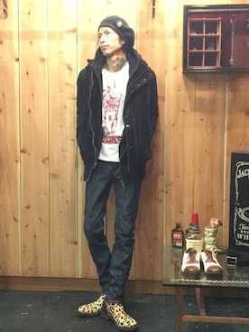 「superNova.（スーパーノヴァ）のアイテム（ジャケット/アウター）」を使った、Rosyさん（メンズ・176cm）の冬コーディネート