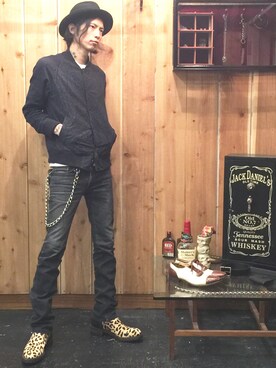 「anglasad（アングラサッド）のアイテム」を使った、Rosyさん（メンズ・176cm）の冬コーディネート