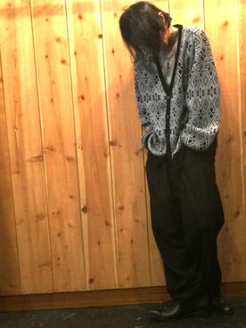 「superNova.（スーパーノヴァ）のアイテム（スラックス）」を使った、Rosyさん（メンズ・176cm）の冬コーディネート