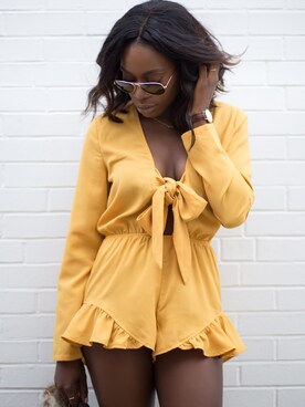 「rompers_wmag」｜Yinkaさん（レディース・175cm）の夏コーディネート