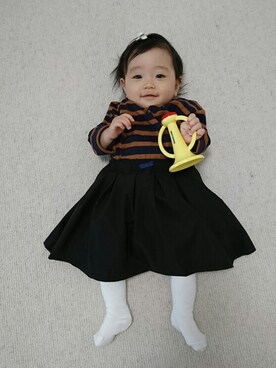 nanasaberさん（キッズ・70cm）の秋コーディネート