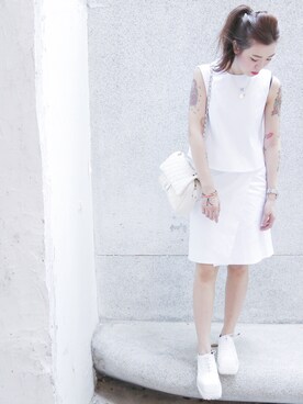 「Acne Studios（アクネストゥディオズ）のアイテム（その他シューズ）」を使った、kirzauさん（レディース・165cm）の春コーディネート